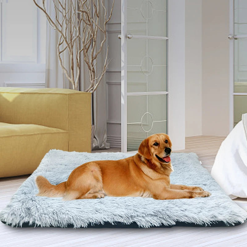 Plush Dog Cushion washable Soft Pet Dog Bed Sleeping Mat Cat Beds for Dog Pad Winter Warm Pet Blanket Large Medium Dogs Cushion