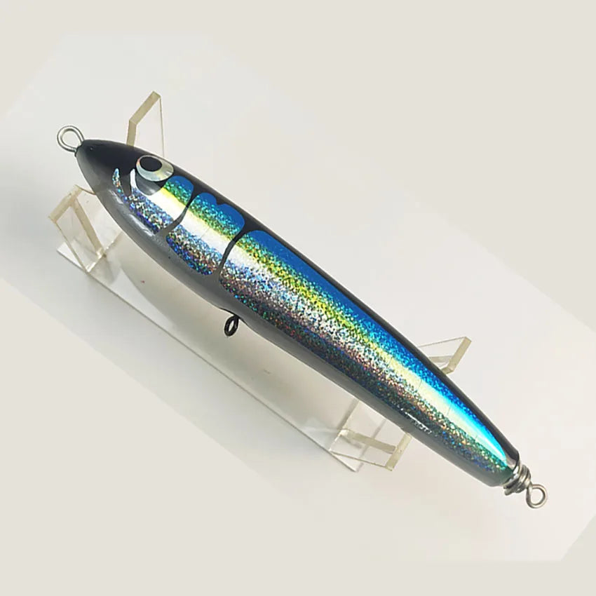 Gamma Carpenter bait  Wood  Floating Popper Stickbait Fishing  Lure for Medium And Heavy Popping for Sea Fishing  Seawarter