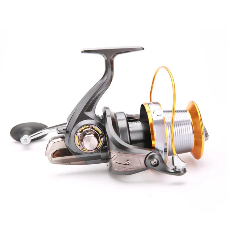 Far Throw Fishing Reel Metal LJ 4000-9000 Series 4+1 BB Bevel Cup Freshwater Reservoir Lure Spinning  Fishing Wheel