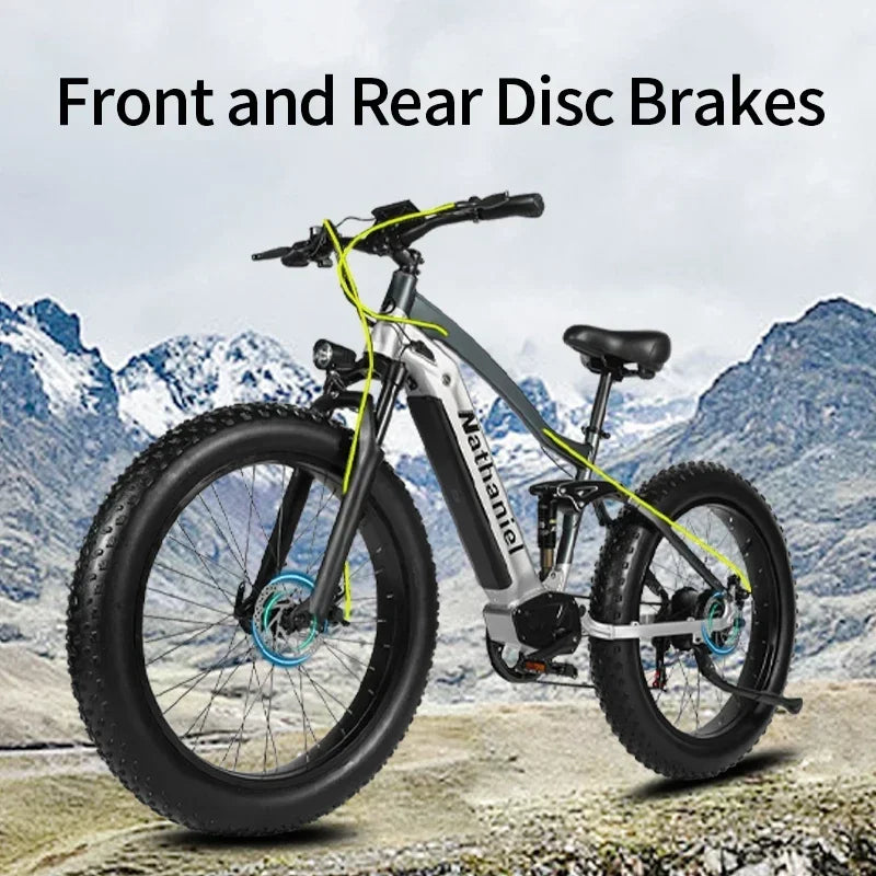 CHINA US 1000W Off-road Electric Bike 26 inch 4.0 Fat Tire Outdoor Sports Mountain Bike 20Ah Battery Adult Bike 40km/h ebike