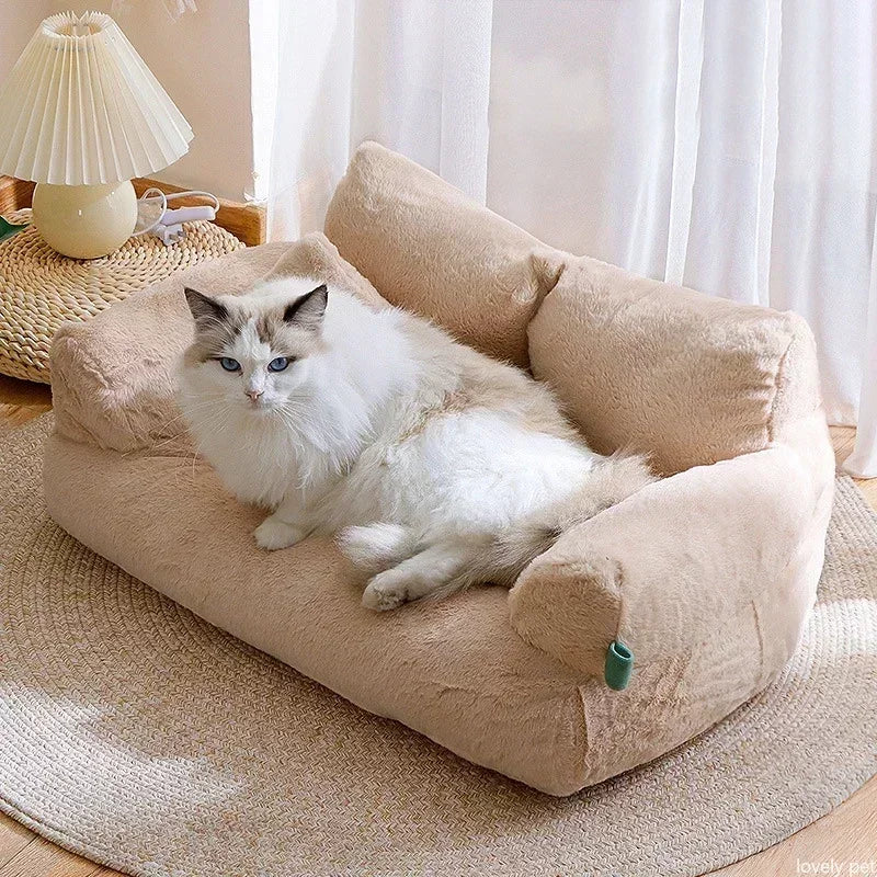 Luxury Dog Bed Sofa Super Soft Pet Sleeping Cushion Detachable Non-slip Dog Bed Puppy Kitten Sleeping Supplies Para Gatos