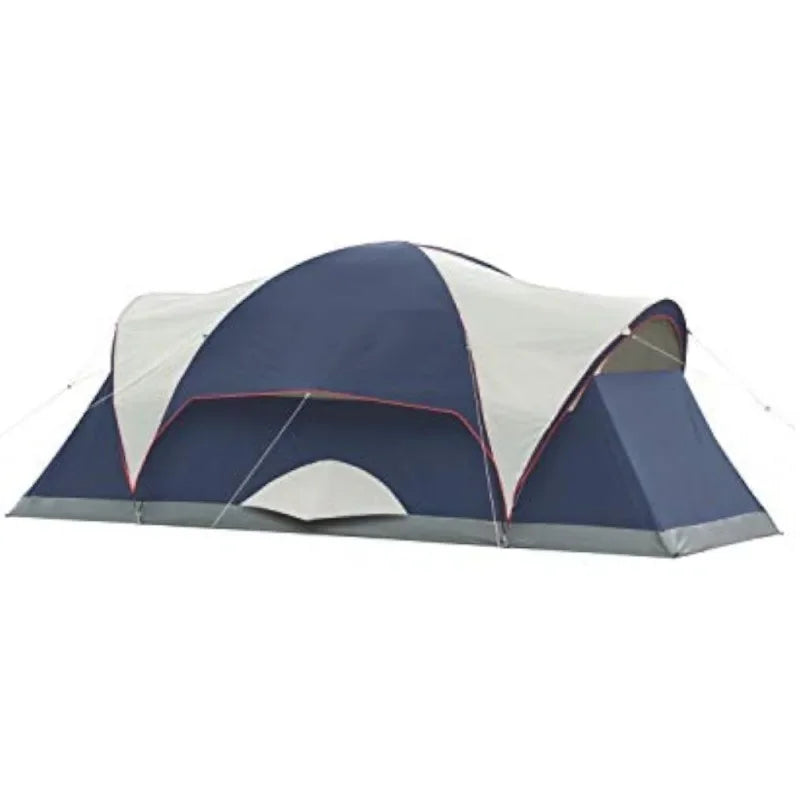 Elite Montana Camping Tent with LED Lights, Weatherproof 8-Person Family Tent with Included Carry Bag, Rainfly, Air Vent