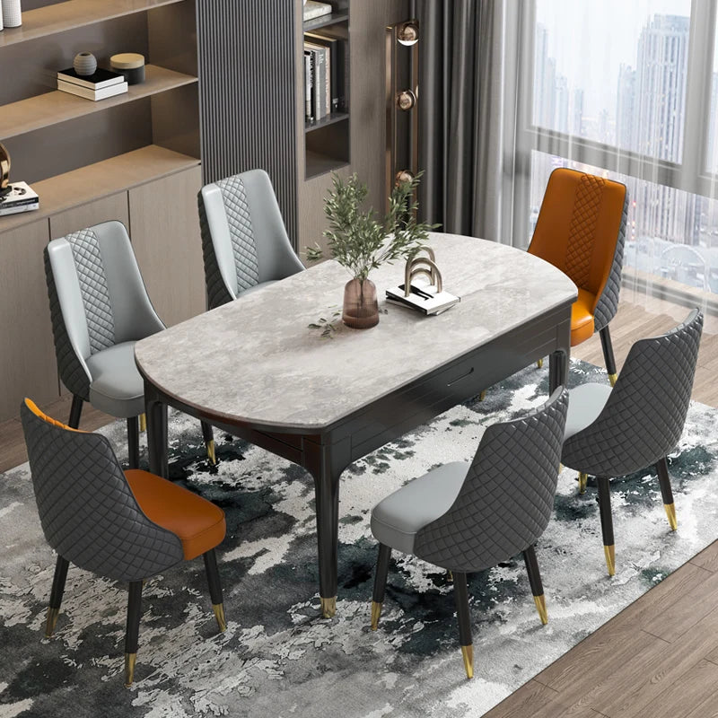 Clear Luxury Dining Chairs Nordic Accent Elegant Leather Relax Elegant Kitchen Dining Chairs Mobile Silla Comedor Home Furniture