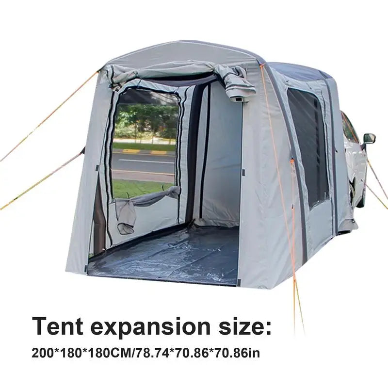 Universal Self-drive Travel Outdoor Camping Barbecue Car Rear Extension Tent Multi-person Rain Shade Trunk Tent For Traveling