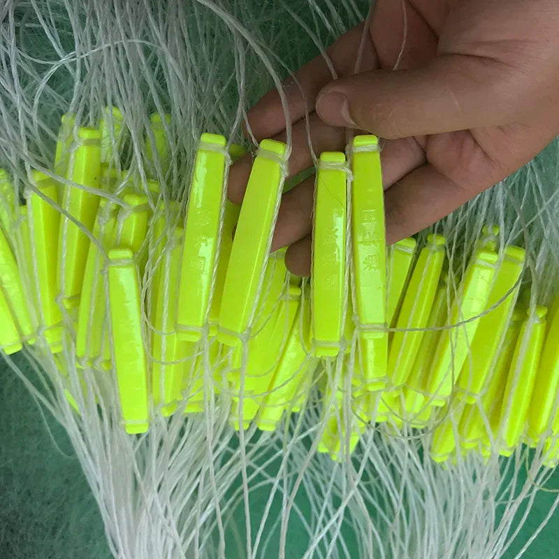 Lawaia 80M Fishing Net Single Layer Gill Net with Long Lead Pendant  Nylon Sinking Fishing Trap Network Plastic Float Sticky Net