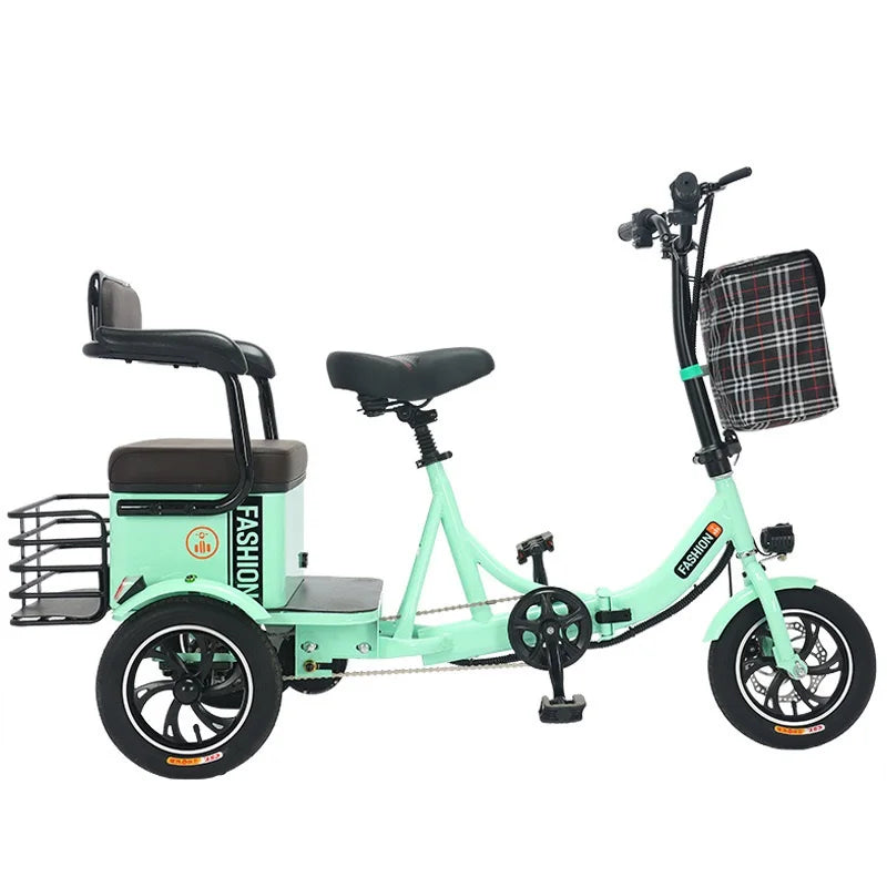 2024 wholesale 3 weel 48v adult cargo street cheap delivery electric bycicle electric city bike for sale