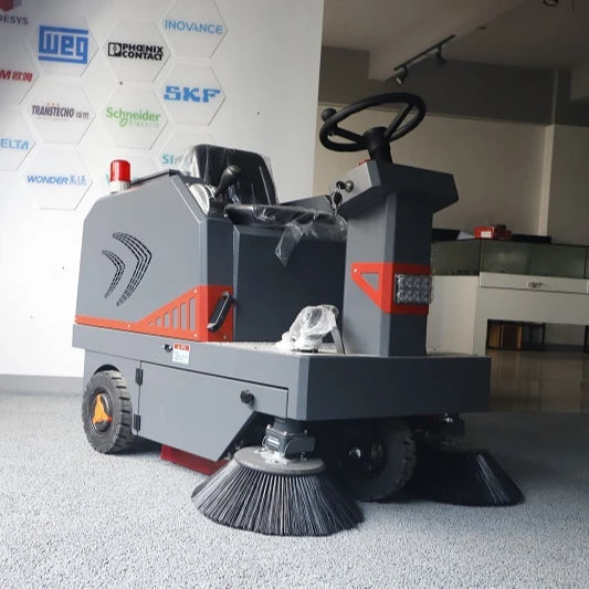 Automatic Brush Electric Water Sanitation Rotary Outdoor Steering Wheels Ride On Driving Industrial Street Road Floor Sweeper