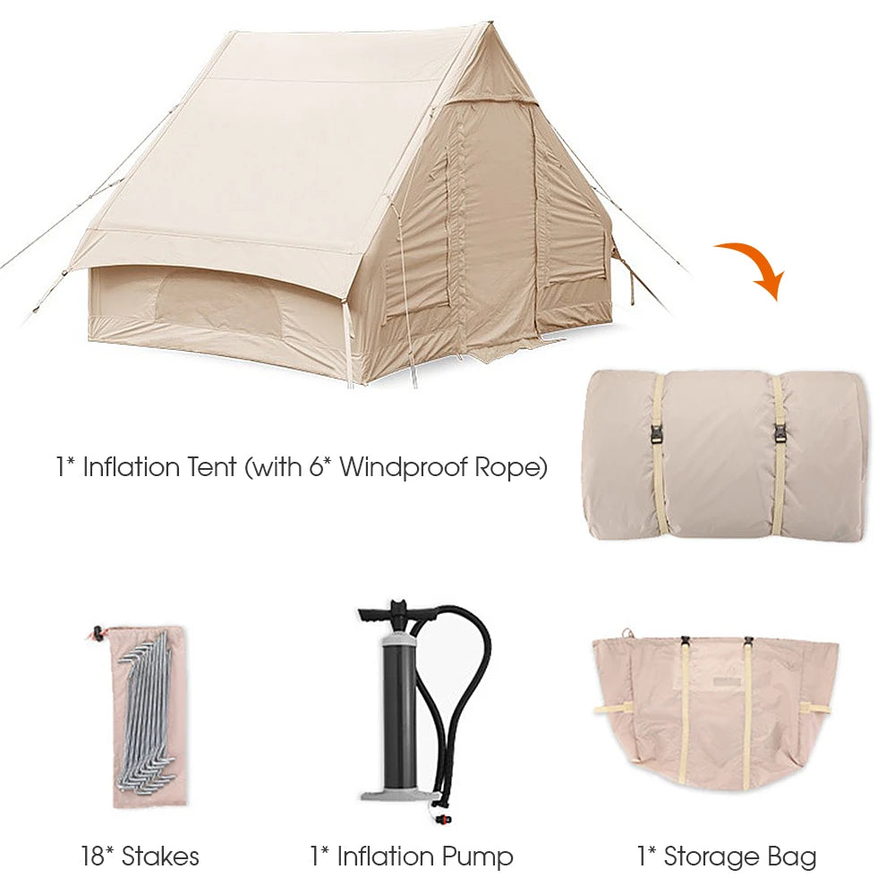 Waterproof Inflatable Tent Camping Tent for Fishing Hiking Caping Backpacking for 3-8 Persons