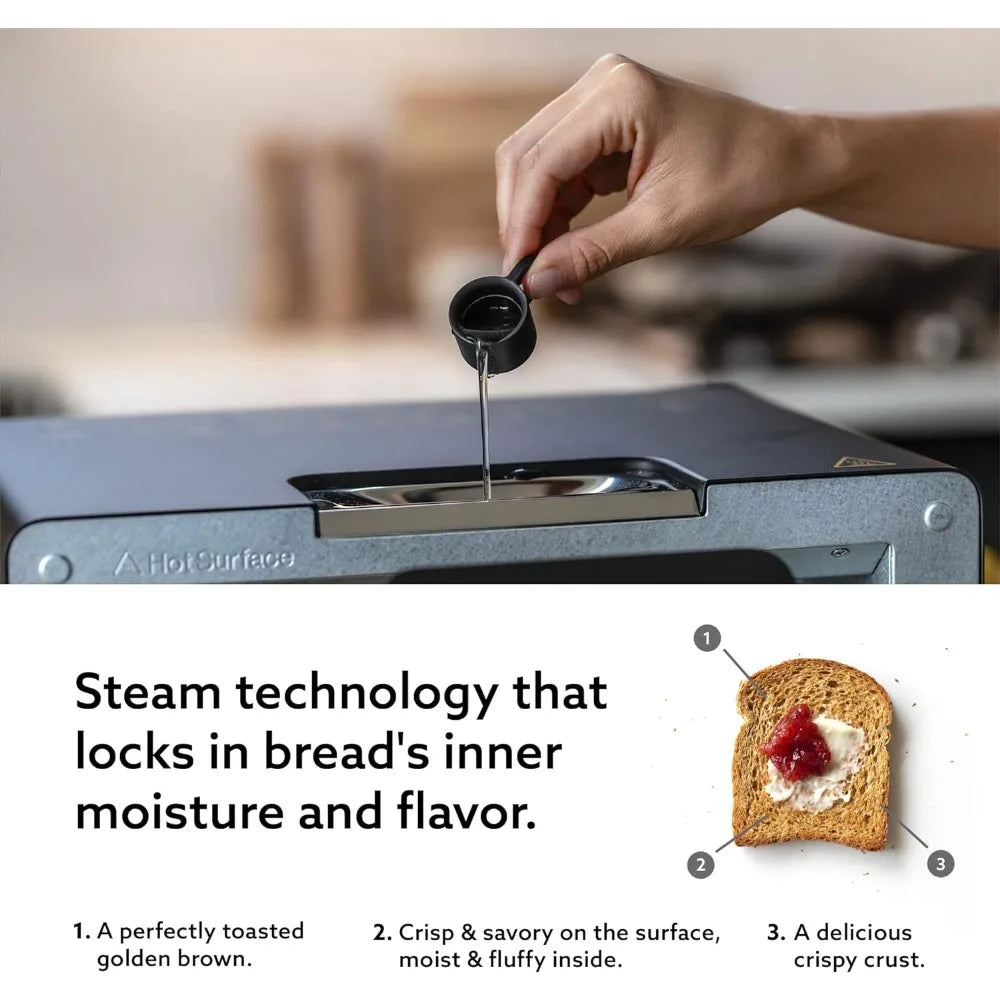 The Toaster  Steam Oven Toaster  5 Cooking Modes - Sandwich Bread, Artisan Bread  Pizza Pastry Oven  Compact Design