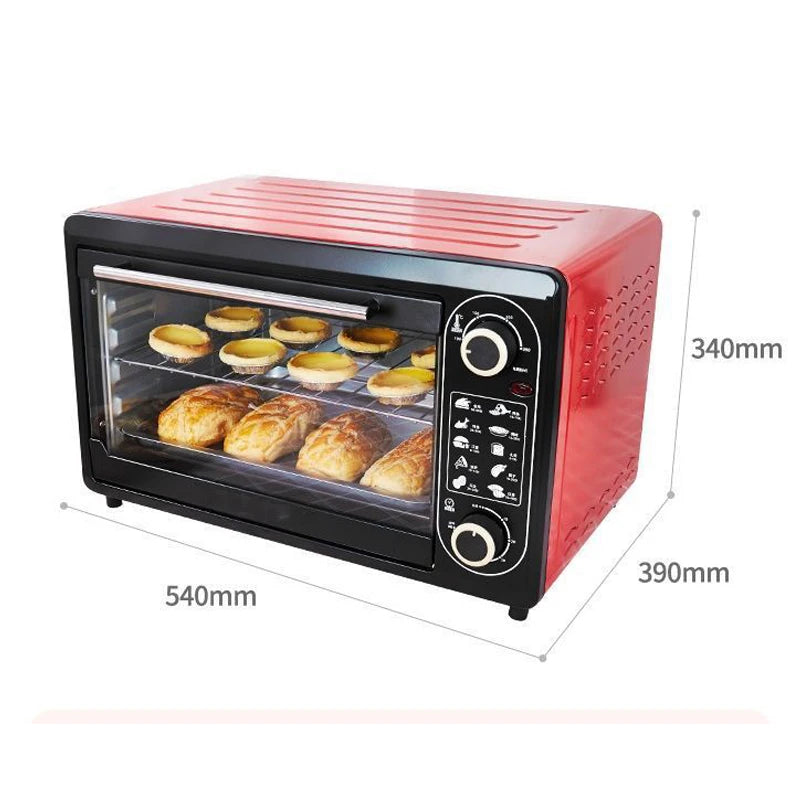 Countertop Toaster Oven,Multifunctional Electric Oven 48L Household Bakery Toaster Pizza Kitchen Appliances Electric 220V Timing