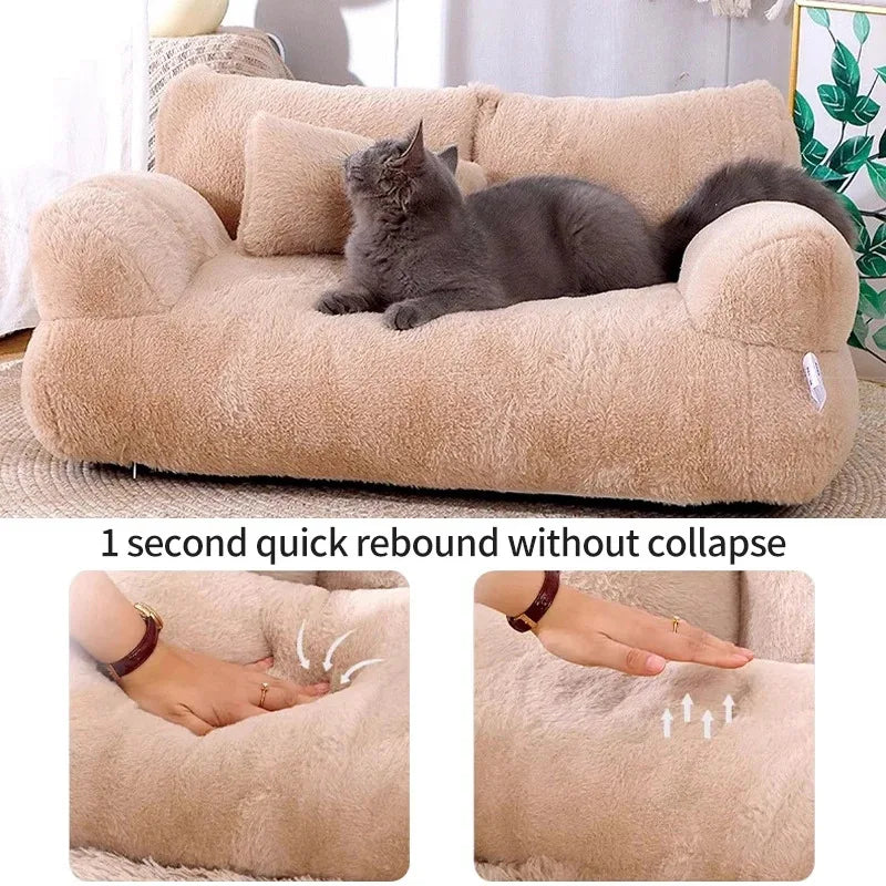 Luxury Dog Bed Sofa Super Soft Pet Sleeping Cushion Detachable Non-slip Dog Bed Puppy Kitten Sleeping Supplies Para Gatos