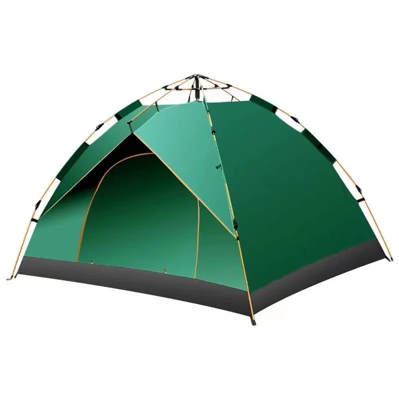 Outdoor Camping Tent Fully Automatic Portable Camping Silver Gel Coating Sun Protection Thickened Rainproof Tent Single Person