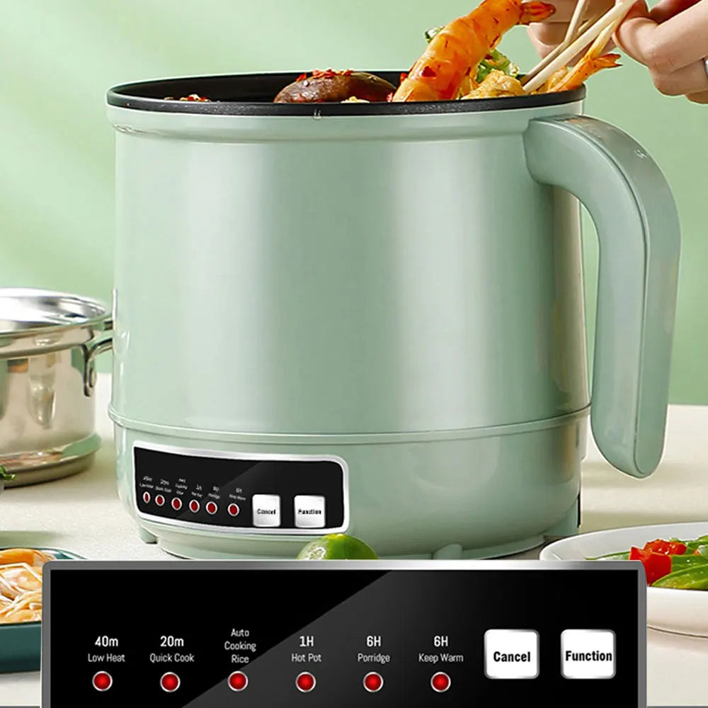 Mini Multifunction Electric Cooking Machine 1.7L Single/Double Layer Hot Pot Intelligent Electric Rice Cooker Non-stick Pan Pots