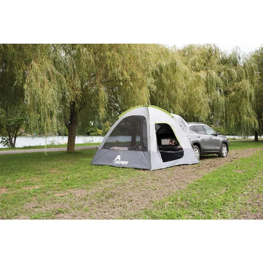 Waterproof Camping Tent and Minivans | Sleeps 5 Adults | Grey & Green | 10'x10' (19100) Freight Free Nature Hike SUV’s Travel