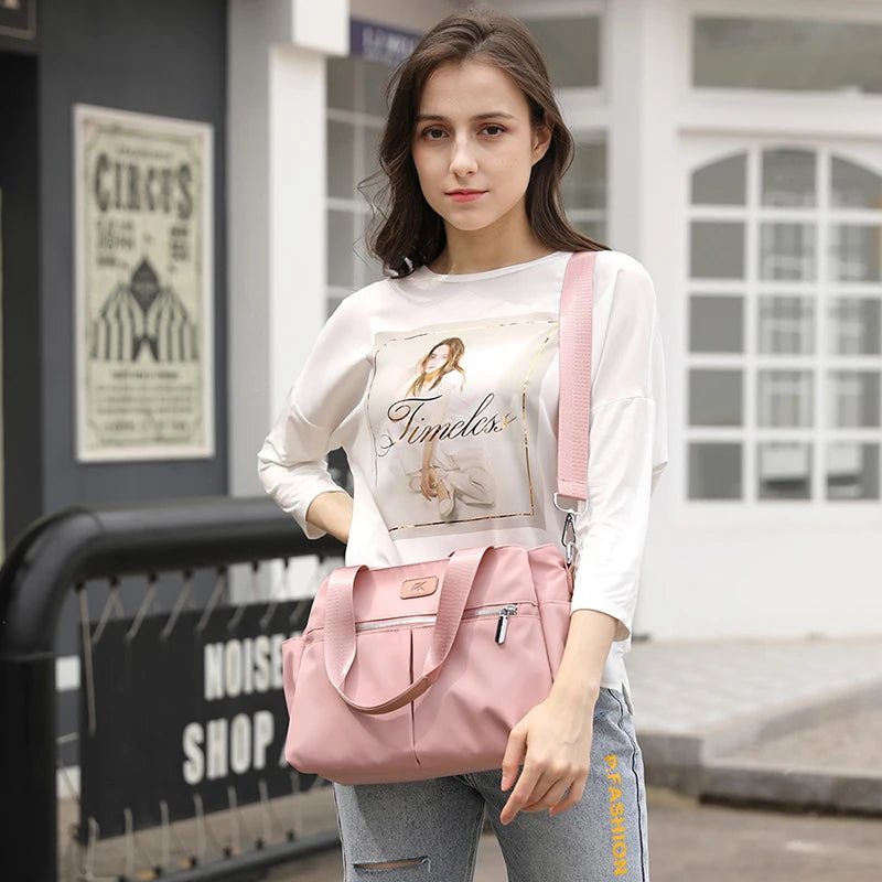 New Women's Fashion Shoulder Bags Multi-compartment Retro Casual Nylon Travel Handbag High Quality Crossbody Bag For Ladie