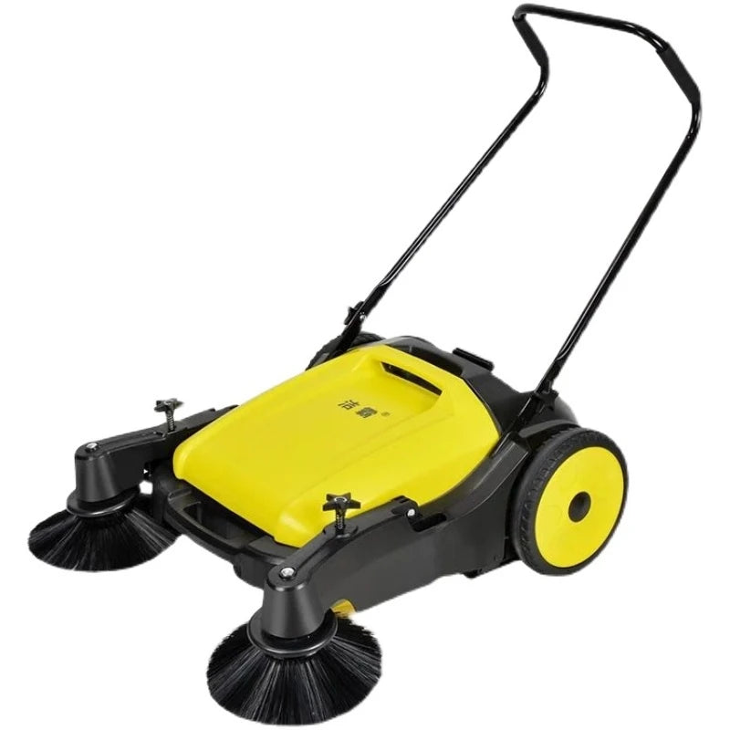 Manual street hand push commercial road wireless electric floor equipment cleaner  machine floor sweeper