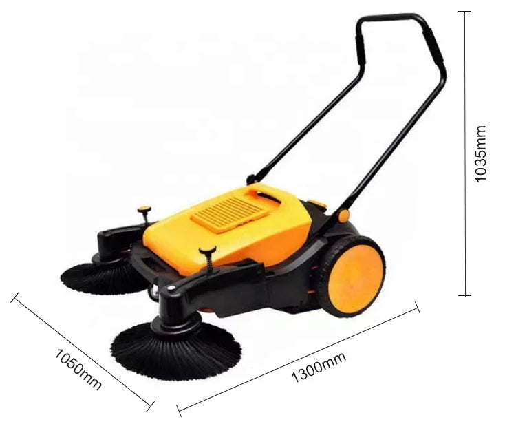 Push Sweeper Self-propelled Walk-behind Outdoor Electric Motor Provided Burnishing Machine Sweeping Machine Manual Floor Sweeper