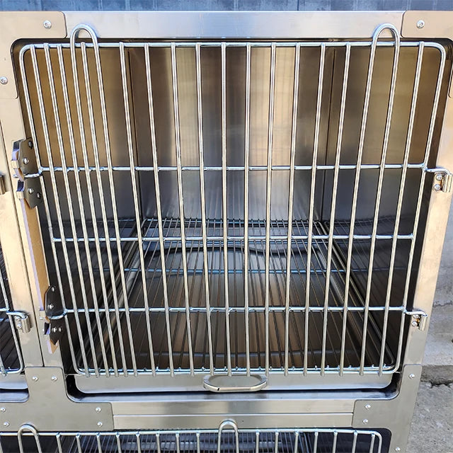 Pet stainless steel dog kennel show animal grooming dog boarding kennel cages for dog pet kennel