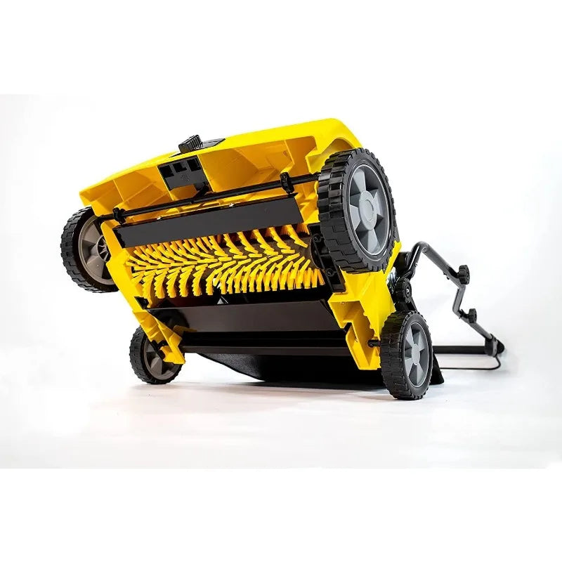 Corded Electric Comber and Sweeper for Artificial Grass - Power Broom 1,600 W, Height-Adjustable, and a 45 l Collection Bag.