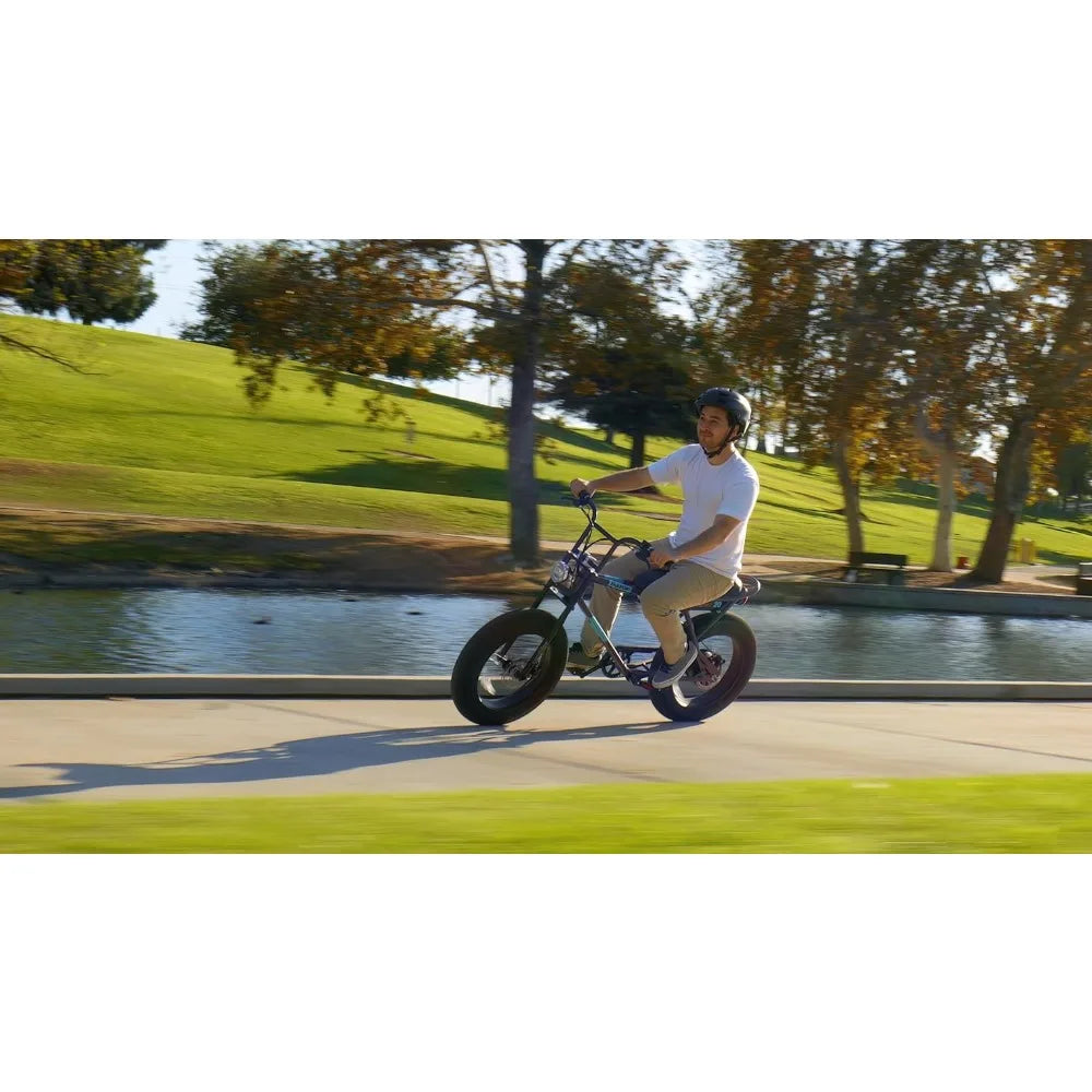 Rambler 20 – Class 2 Adult Electric Bike with Retro Style, Up to 19.9 MPH, Up to 16.6 Miles of Range, 500-Watt Rear