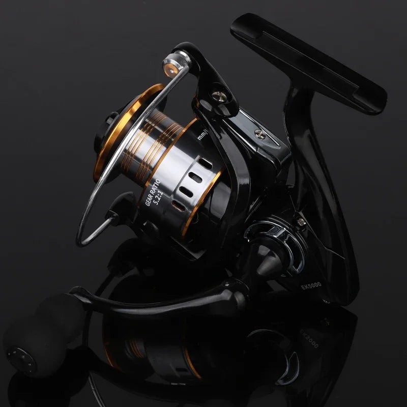 Professional Ultra Light 1000~7000 5.2:1 Gear Ratio,26LB Max Drag CNC Metal Spool Spinning Fishing Reel For Freshwater Saltwater