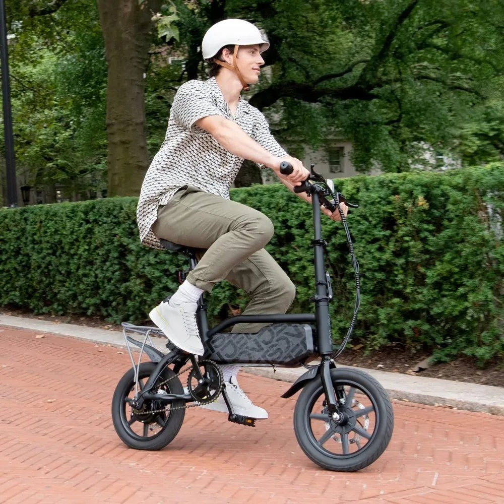 J5 Electric Bike, Top Speed of 15 MPH, Maximum Range of 15 miles with Twist Throttle Or 30 miles with Pedal Assist