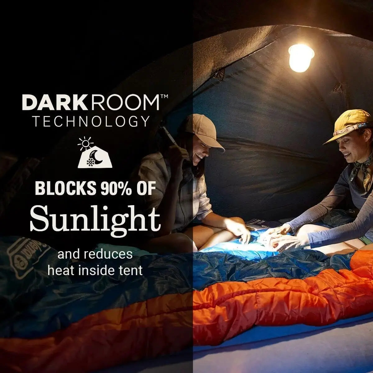 Weatherproof 4/6 Person Tent Blocks 90% of Sunlight, Sets Up in 5 Minutes, and Includes Extra Storage/Sleeping Place