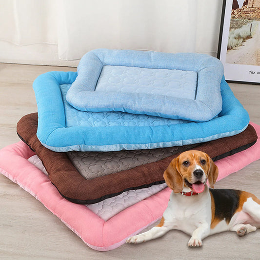 Summer Pet Mattress Washable Portable  Hot Weather Cooling Breathable Sleeping Mat Pet Cat Dog Mattress for  Pets accessory