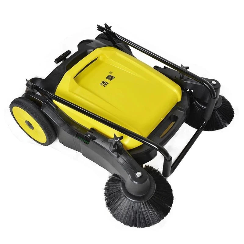 Manual street hand push commercial road wireless electric floor equipment cleaner  machine floor sweeper