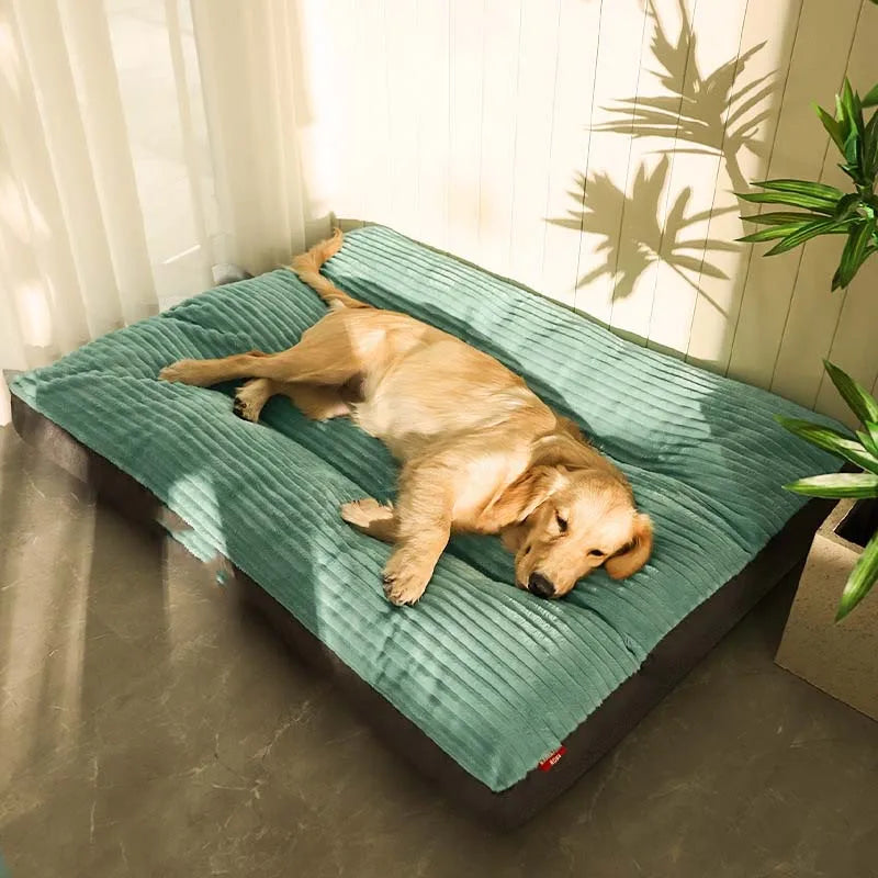 Dog Bed Padded Cushion Winter Warm Sofa Sleeping Mats For Small Medium Large Dogs Plush Durable For Cat Puppy Pet Supplies