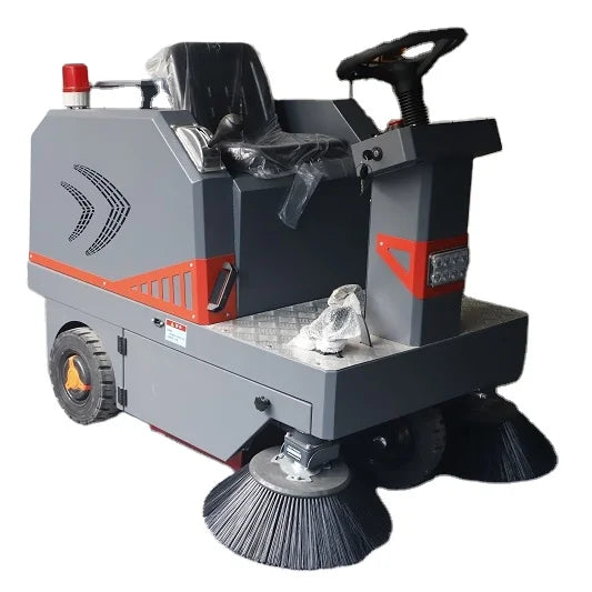 Automatic Brush Electric Water Sanitation Rotary Outdoor Steering Wheels Ride On Driving Industrial Street Road Floor Sweeper