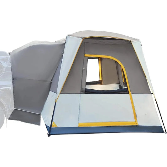 Tent SUV Car 5 Person with Movie Screen Weather Resistant Portable for Car SUV Van Camping,Includes Rainfly and Storage Bag Tent