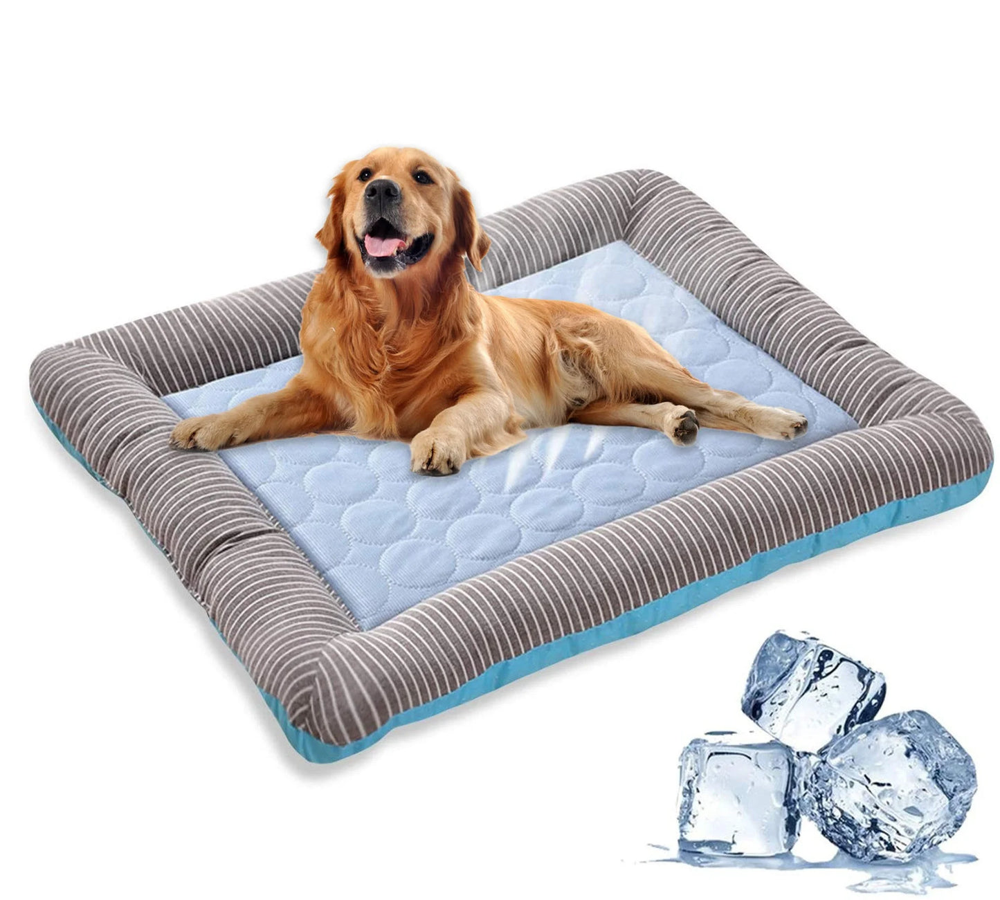 Cooling Dog Bed Pet Cool Mat For Cats And Dogs | Ice Silk Material Soft For Summer Sleeping Product Dog Beach Bed