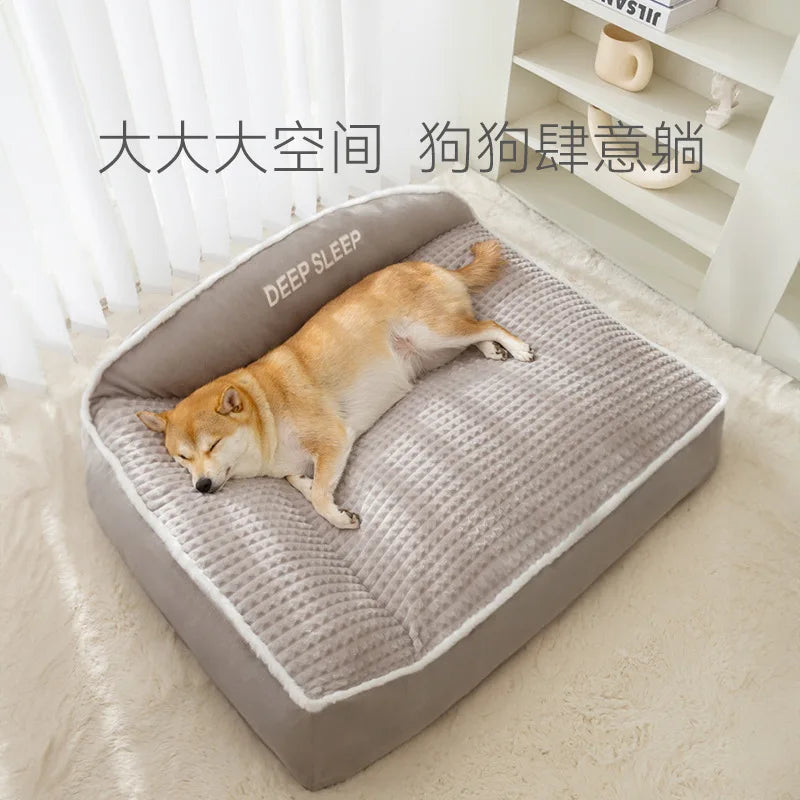 Luxury Winter Warm Large Dog Sofa Bed Dog Kneel Cat Mats House Cushion Pet Sleeping Sofa Beds Mat for Large and Small Dog