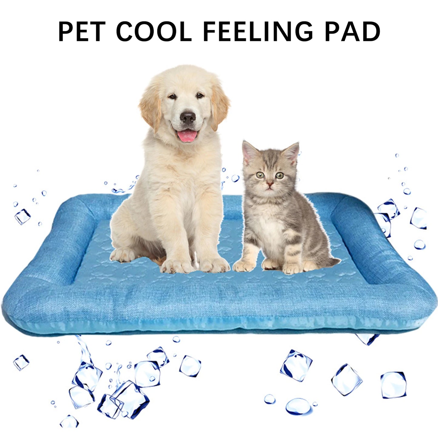 Summer Pet Mattress Washable Portable  Hot Weather Cooling Breathable Sleeping Mat Pet Cat Dog Mattress for  Pets accessory