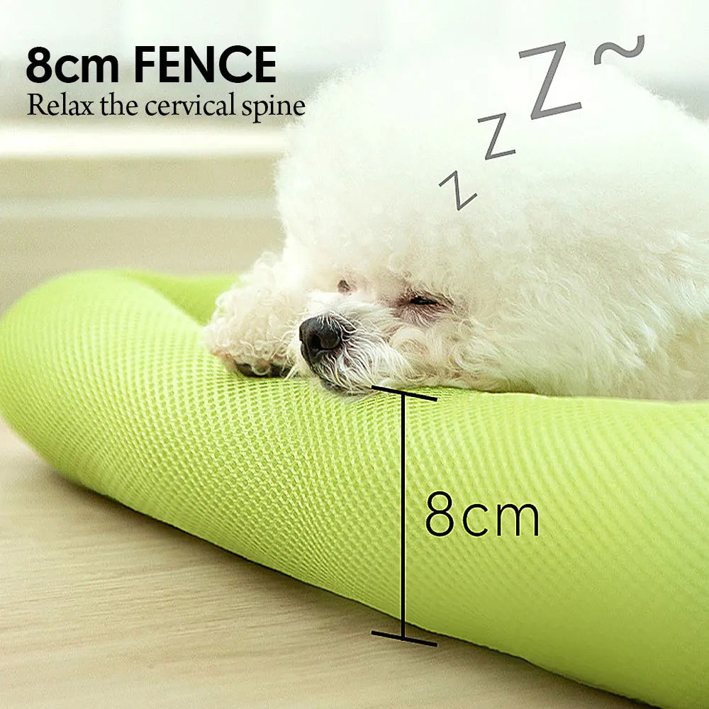 Summer Breathable Dog Mat Cushion Cool Pet Sleeping Pad Blanket Cover Soft Washable Dogs Cat Bed Sofa for Small Medium Dog Pug