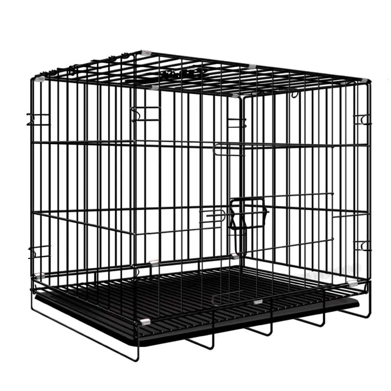 High Quality Portable Steel Folding Dog Crate Mental Wire Dog Kennel Cage