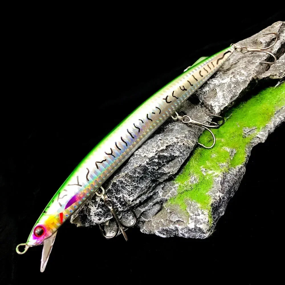 GREENSPIDER New Trolling Sinking Minnow Fishing Lure 190mm 36g Hard Baits Long Casting Jerkbait Seawater For Seabass Tuna