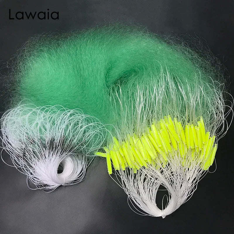 Lawaia 80M Fishing Net Single Layer Gill Net with Long Lead Pendant  Nylon Sinking Fishing Trap Network Plastic Float Sticky Net