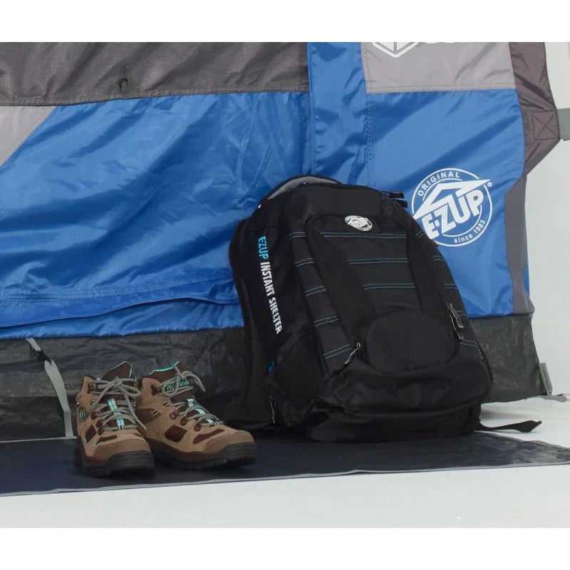 E-Z UP Camping Cube 6.4, Converts 10' Straight Leg Canopy into Camping Tent, Royal Blue (Canopy/Shelter NOT Included)