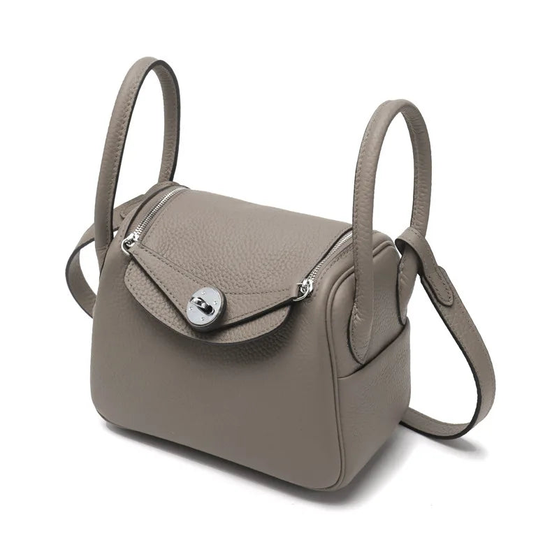 Mini 20cm Pillow Bag Silver Buckle Ladies Handbag Luxury Brand Designer Shoulder Bag Cow Genuine Leather Crossbody Bags Fashion