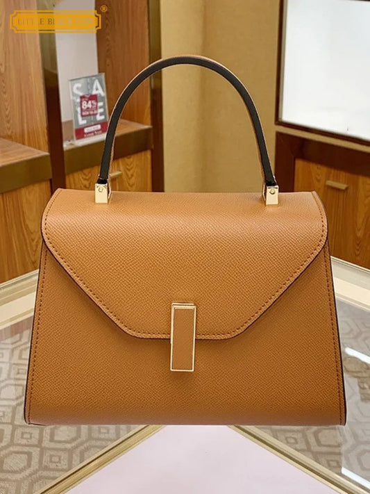 Office Ladies Pu Leather Totes Handbag Fashion Design Messenger Bag Women Hasp Shoulder Bags Elegant Flap Single Crossbody Bags