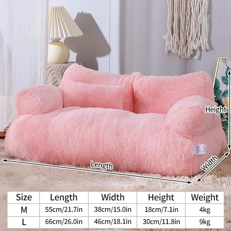 Luxury Dog Bed Sofa Super Soft Pet Sleeping Cushion Detachable Non-slip Dog Bed Puppy Kitten Sleeping Supplies Para Gatos