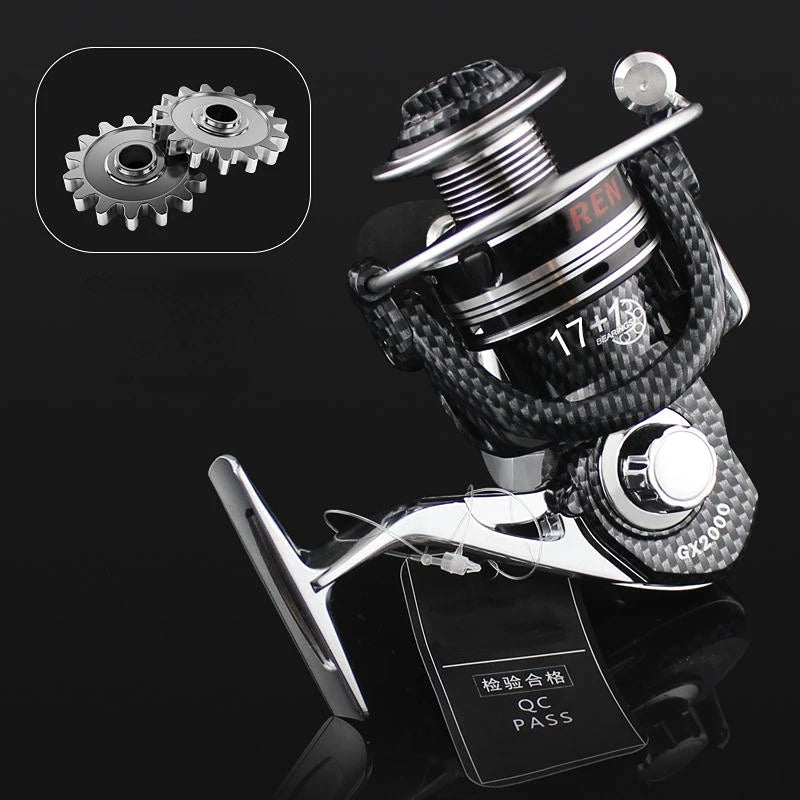 All-metal fishing reel 18-axis gapless spinning wheel fishing rod sea rod wheel road sub-wheel reel reel