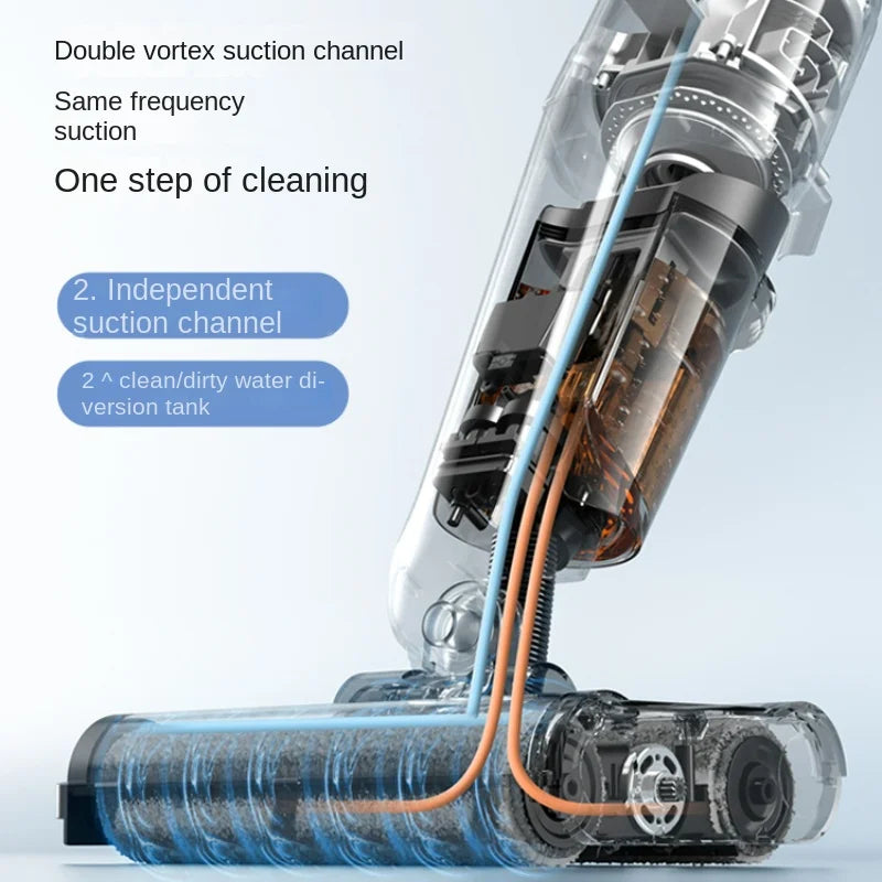 Versatile PushType Floor Washing Machine Wet Dry Vacuum Cleaning Sweeping Mopping Integration Home Mop Solution Electric Sweeper