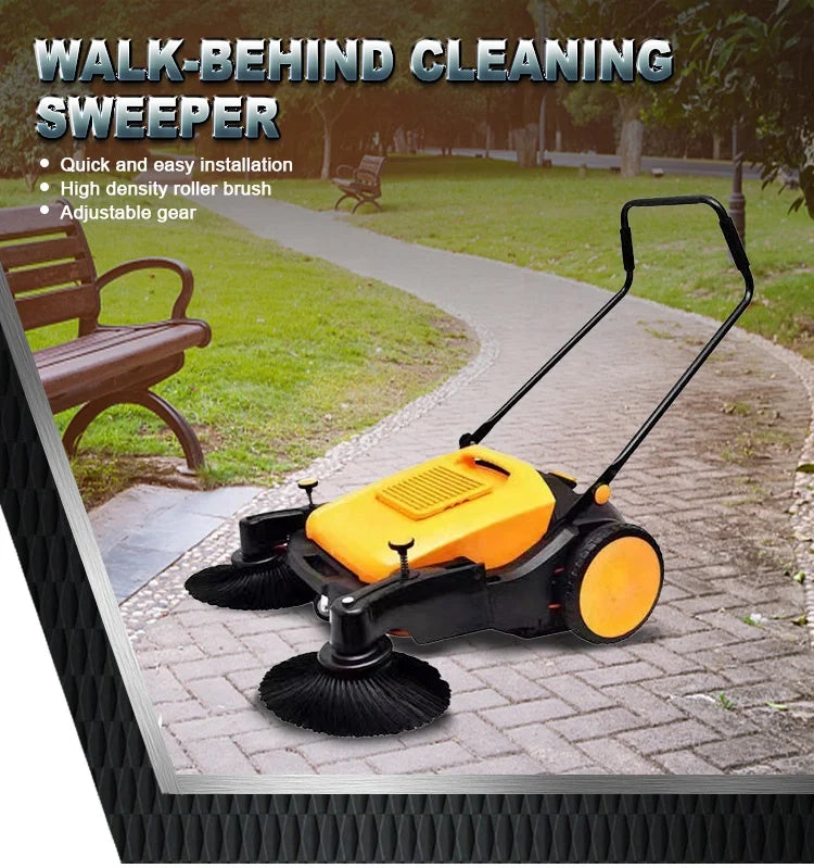 Push Sweeper Self-propelled Walk-behind Outdoor Electric Motor Provided Burnishing Machine Sweeping Machine Manual Floor Sweeper