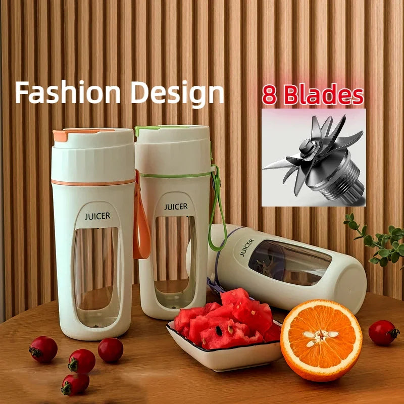 Electric Juicer Mini Portable Blender Fruit Mixers Fruit Extractors Multifunction Juice Maker Machine Blender Smoothies Mixer