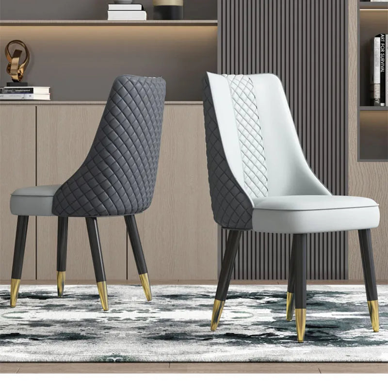 Clear Luxury Dining Chairs Nordic Accent Elegant Leather Relax Elegant Kitchen Dining Chairs Mobile Silla Comedor Home Furniture