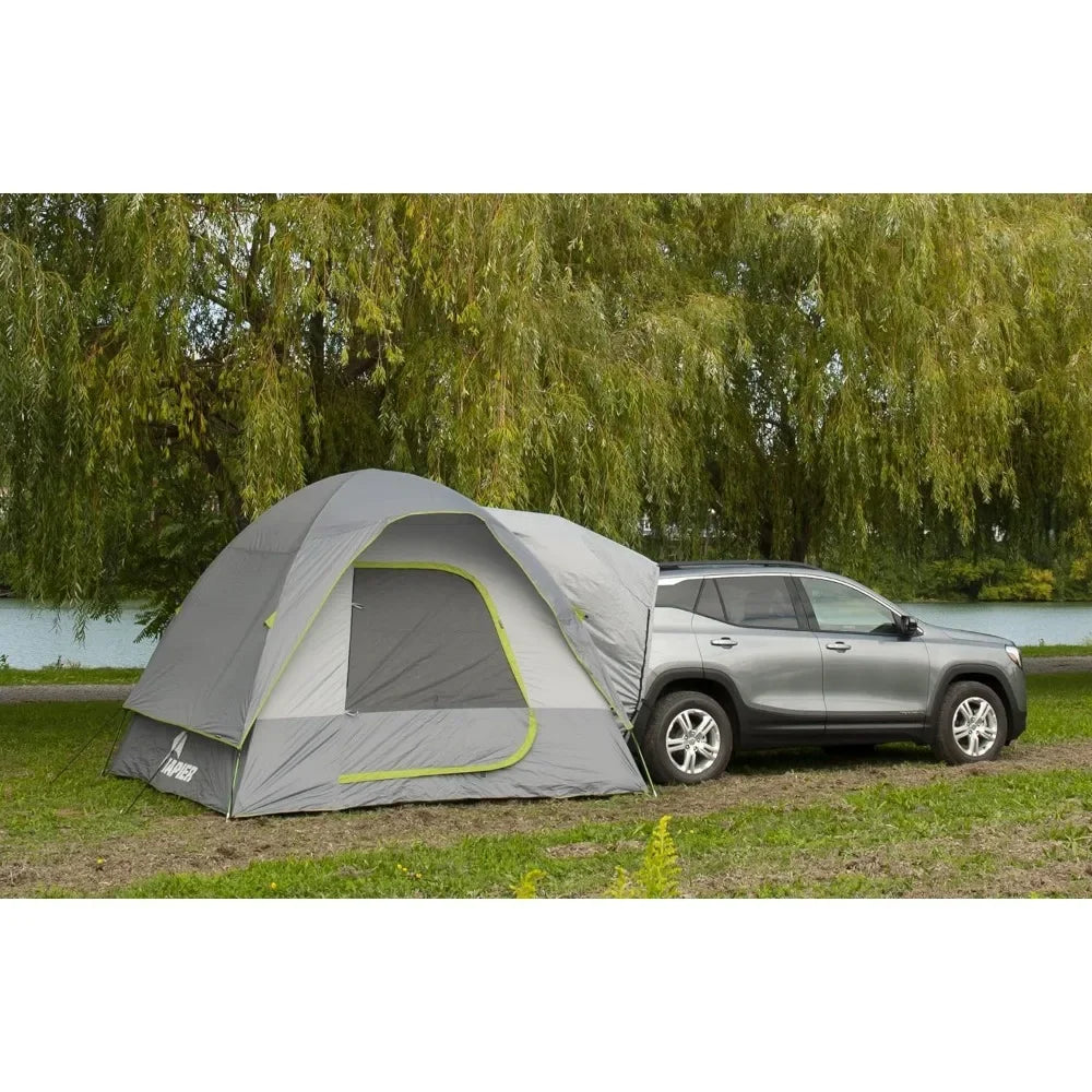 Waterproof Camping Tent and Minivans | Sleeps 5 Adults | Grey & Green | 10'x10' (19100) Freight Free Nature Hike SUV’s Travel