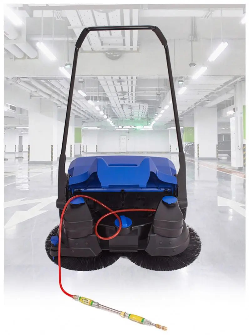 Sweeper-780H Warehouse Hand Push Floor Sweeper with Water Spraying for Road Sidewalk Leaf Sweeper